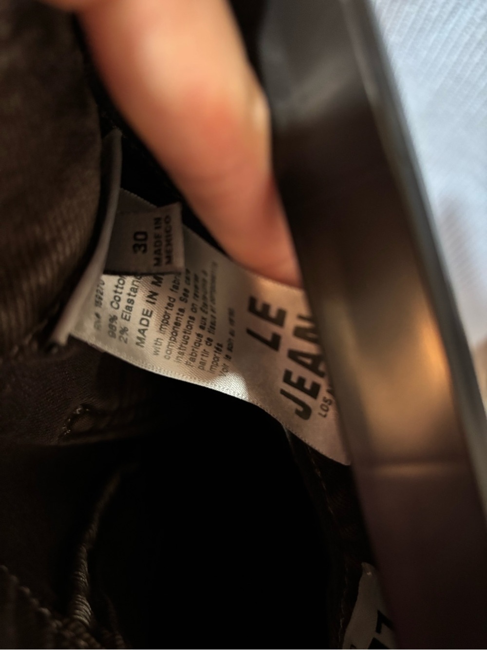Wide Leg High-Rise Jeans in Chocolate Brown - Picture 7 of 8